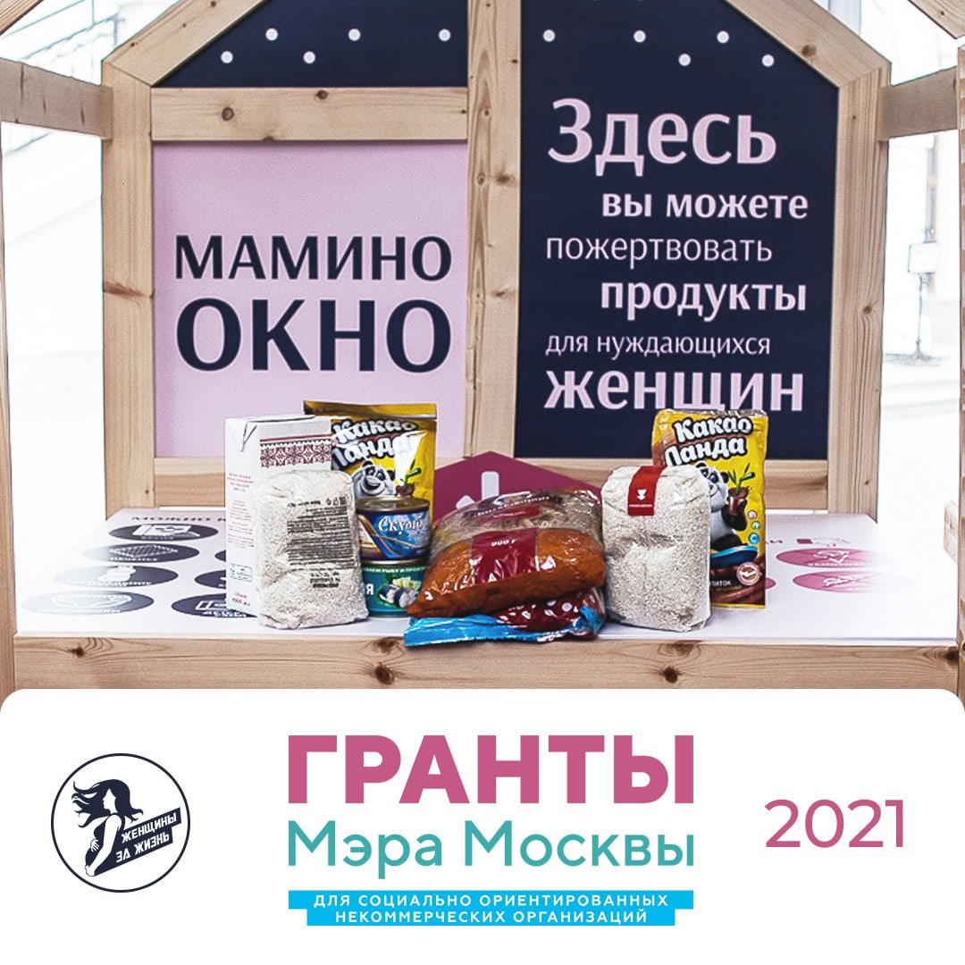 Грант мэра Москвы 2021 на проект «Мамино окно»